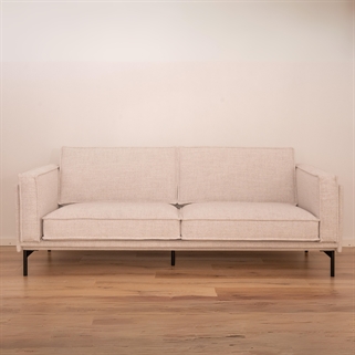 Milano grå sofa | 3. personers sofa inkl. puf